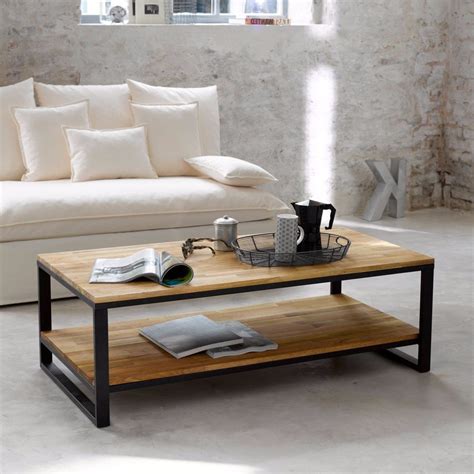 Mesa Ratona Hierro Y Madera 380000 Moveis Mesa De Centro De