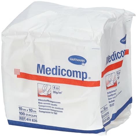 Hartmann Medicomp Compresses stériles en nontissé 10 x 10 cm 100 pc s