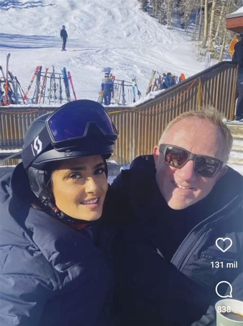 El Incre Ble Viaje De Salma Hayek A La Nieve Al Lado Valentina Paloma Y