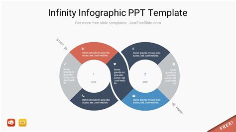 Free Infinity Infographic Ppt Template Just Free Slide