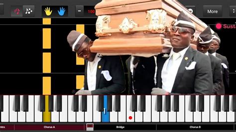 Meme Song Piano Coffin Dance Tutorial By Onlinepianist Youtube