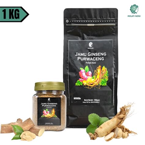 Jual Jamu Jahe Merah Ginseng Purwaceng Gula Aren Bubuk Murni 1Kg Serbuk