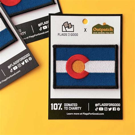 Colorado Flag Patch Colorado State Flag Stick-on Patch - Etsy