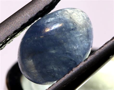 1 10 Cts Natural Blue Sapphire Oval Cab ADG 1687