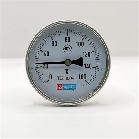 Термометр МЕТЕР ТБ-100-1 T=0..160 С L=160мм кл.1.5, с латун.гильзой G1 ...