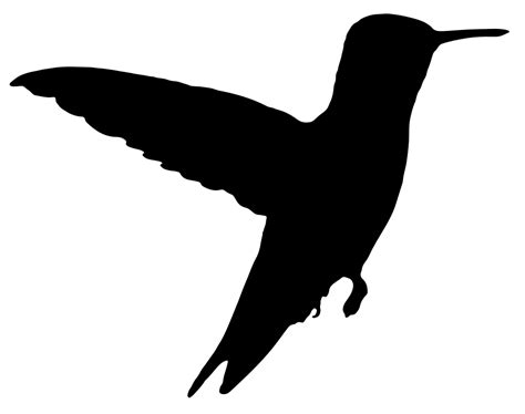 Onlinelabels Clip Art Hummingbird Silhouette