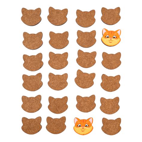 Настольная деревянная игра МЕМО Коты (24 фишки в пакете) — купить в ...