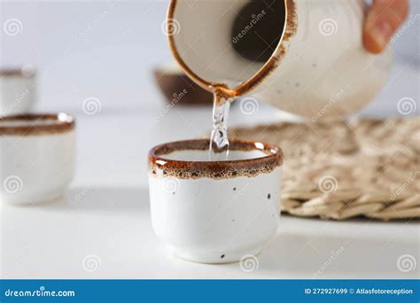 Traditional Japanese Alcoholic Drink Sake Traditional Asian Drinks Concept Stock Image