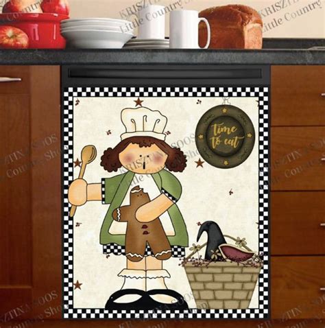 Dishwasher Cover Magnet Sticker Decal Country Kitchen Cute Etsy