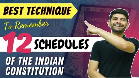 Trick To Remember The Schedules Of The Indian Constitution Remember