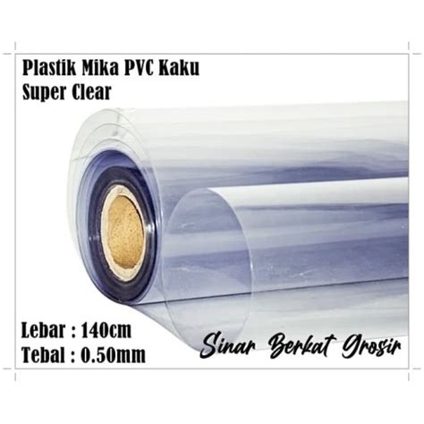 Jual Plastik Mika Kaku Rigid PVC Impor Super Clear Tebal 0 50mm Lebar