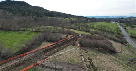 Haute Loire Déviation de la RN88 du Pertuis et Saint Hostien le