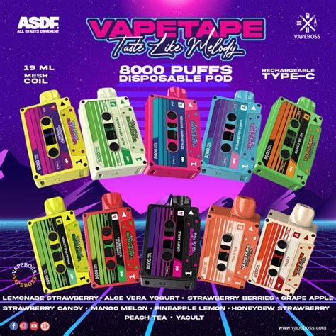 VAPETAPE 8000 ASDF VAPETAPE DISPOSABLE 8000 PUFFS ASDF WORLDWIDE