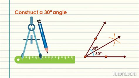 How To Construct 30° 60° 90° And 120° Degree Angles