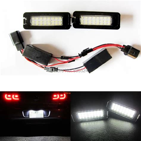 Pcs Lot Led License Number Plate Light Error Free Canbus For Seat