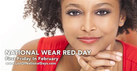 National Wear Red Day - List of National Days