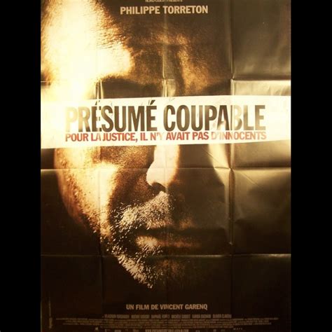 Affiche Du Film PRESUME COUPABLE CINEMAFFICHE