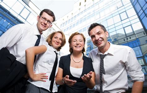 Happy office workers — Stock Photo © svyatoslavlipik #5134218