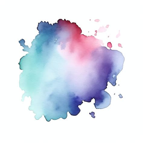 Premium Ai Image Abstract Hand Painter Colors Watercolor Stain