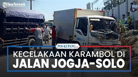 Kecelakaan Karambol Di Jalan Jogja Solo Klaten Bus Motor