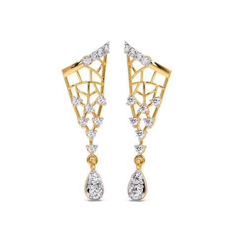 Grace Diamond Drop Earrings-Candere by Kalyan Jewellers