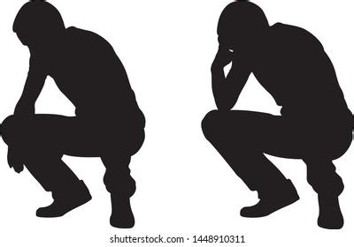 1,172 Man Crouching Silhouette Images, Stock Photos, and Vectors ...