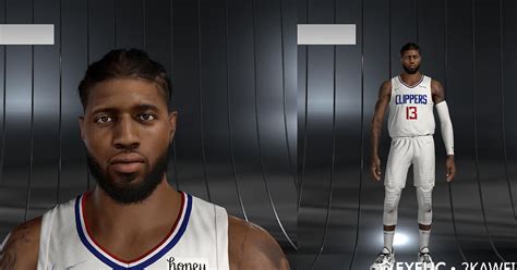 Nba K Paul George Cyberface Update Hair Braid And Body Fix