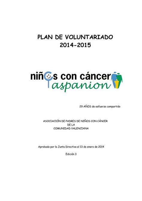 Pdf Plan De Voluntariado Pdf Fileplan De Voluntariado