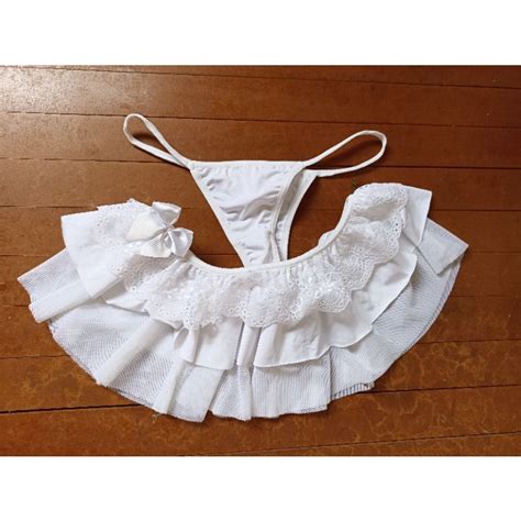 Kit Calcinha E Saia Lingerie Branca Noiva Lua De Mel Shopee Brasil