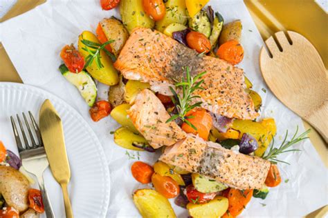 Lachs Mit Kartoffeln Und Gem Se Im Ofen Rezept Eat De