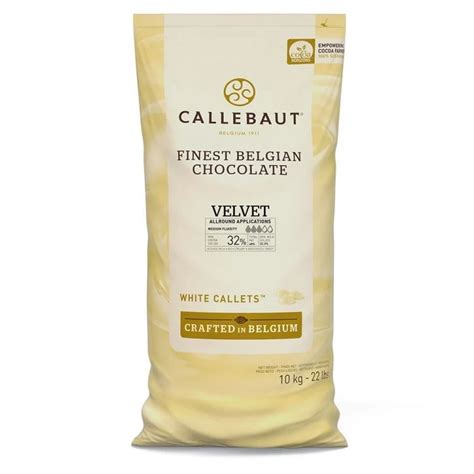 Czekolada biała Velvet - Callebaut 32% 3/5 - 10 kg - Torcik.net