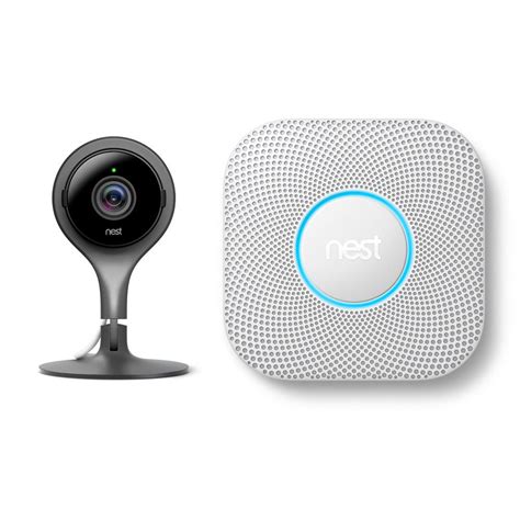 Nest Cam Indoor 1080p Security Camera with Protect Battery Smoke and ...