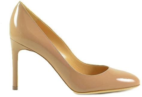 Sergio Rossi Nude Patent Leather Pumps Shopstyle