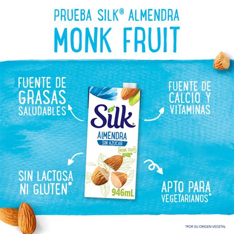 Bebida De Almendra Silk Monkfruit 946ml Justo Súper A Domicilio