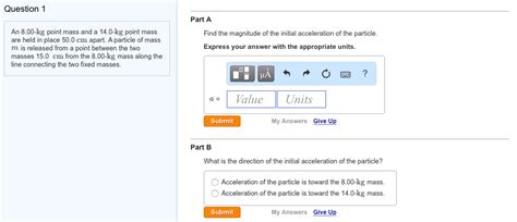 Solved An 8.00-kg point mass and a 14.0-kg point mass are | Chegg.com 