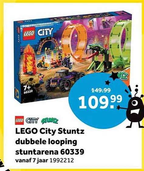 Lego City Stuntz Dubbele Looping Stuntarena Aanbieding Bij Intertoys