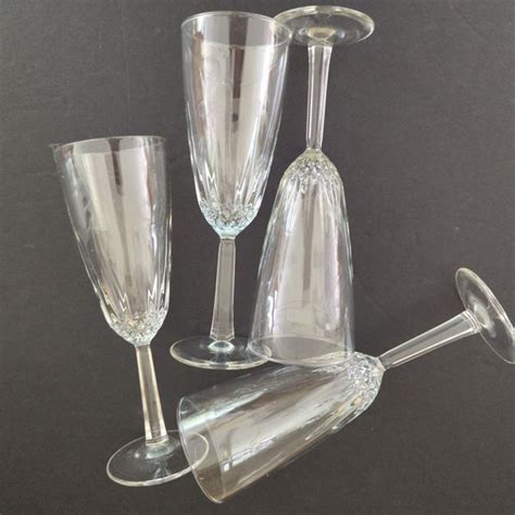 Cristal D Arques Durand Dining Vintage Diamant By Cristal