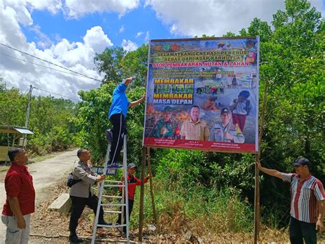 Kecamatan Kahayan Tengah Gencar Sosialisasikan Bahaya Karhutla