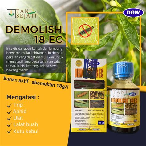 Jual Demolish Ec Insektisida Pembasmi Hama Trip Aphid Kutu Kebul