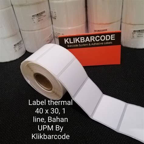 Jual Label Barcode X Mm Line Pcs Roll Kertas Sticker Thermal