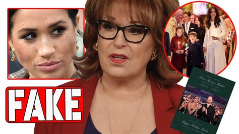 DIRTY Joy Behar Release Evidence Of Sussexes Christmas Card Was