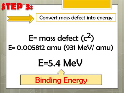Mass defect and binding energy | PPTX | Chemistry | Science