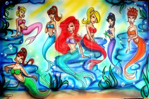 Ariel and Sisters - Ariel's sisters Fan Art (25092583) - Fanpop