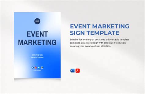 Event Sign Template in InDesign, PSD, Illustrator - Download | Template.net