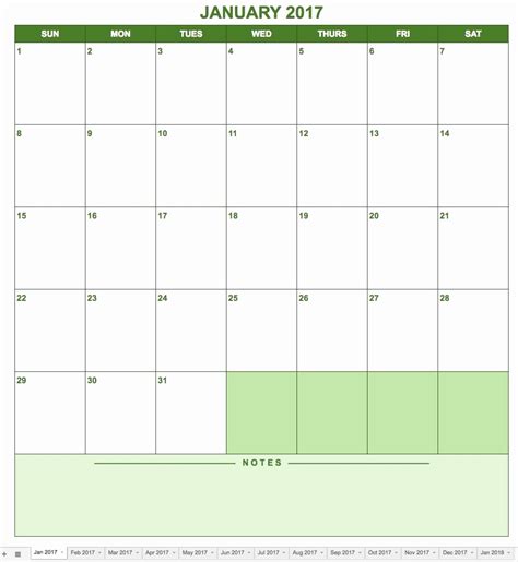 Google Sheets Calendar Templates | Example Calendar Printable