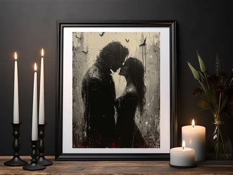 A Gothic Rendezvous, Dark Romance, Gothic Valentines, Gothic Gift, Dark ...