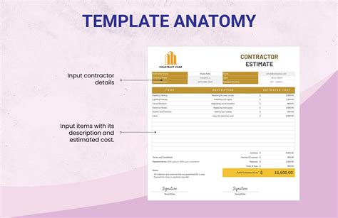 Electrical Contractor Estimate Template In Excel Google Sheets