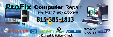 McHenry Computer Repair And Virus Removal ProFix Services Help With