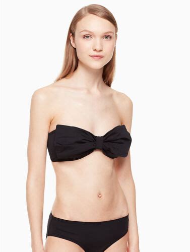 Kate Spade New York Georgica Beach Bow Black Bikini Set M Nwt Ebay