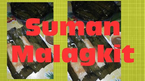 How To Make Suman Malagkit Youtube